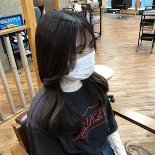 ロング 中村 彪我のヘアスタイル