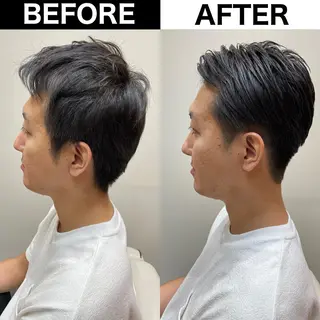メンズ Soleria 田中慎一のヘアスタイル