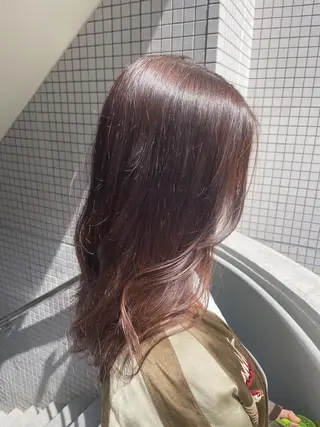 セミロング カラー 外山 なつ美のネイルデザイン
