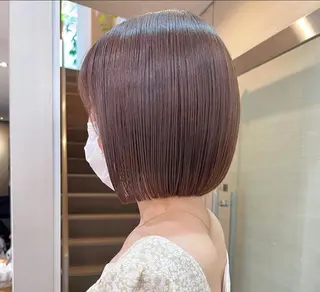 ミディアム カラー クロスパーマ🥇韓国 ヘア🇰🇷濵田航希のヘアスタイル