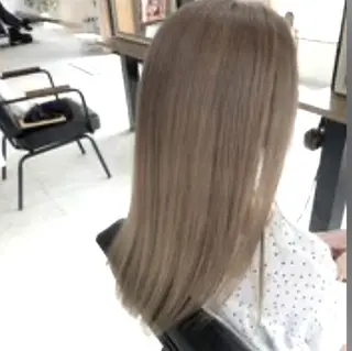 セミロング カラー メンズパーマ& ハイトーン特化谷村のヘアスタイル