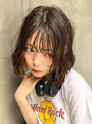 ミディアム パーマ 八戸パーマ/メンズパ ーマ/シンゴ。のヘアスタイル