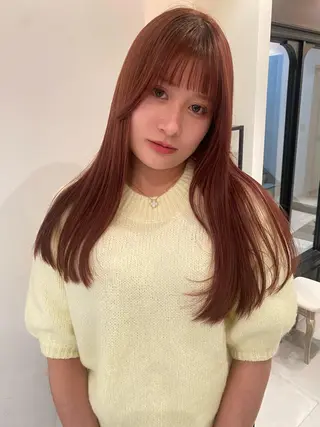 ロング カラー パーマ riria/ボブ /透明感カラー🎀のヘアスタイル