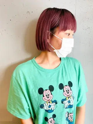 ミディアム カラー 東 みのりのヘアスタイル