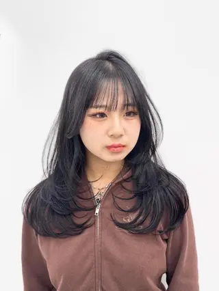 セミロング 韓国系支持率No.1 レイヤー特化/きょうのヘアスタイル
