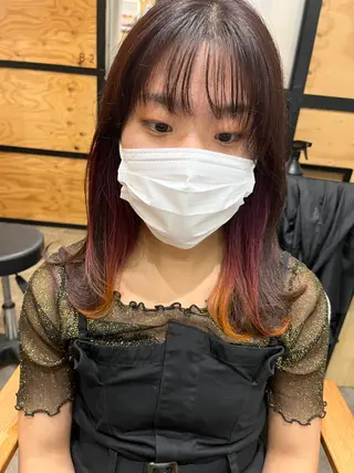 ミディアム カラー メンズ 久木原 ゆりのヘアスタイル