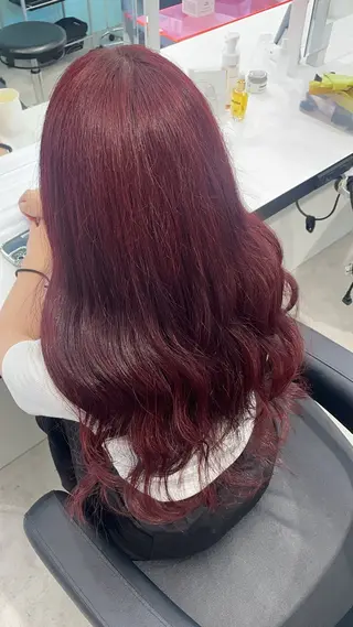 ロング カラー 履歴修正屋さん／ ブロンド／ホワイトのヘアスタイル