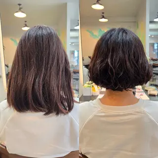 ショート パーマ 野村 果音(カノン)のヘアスタイル