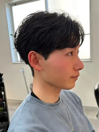 パーマ メンズ 保立/フェザーパーマ /メンズカット千葉のヘアスタイル