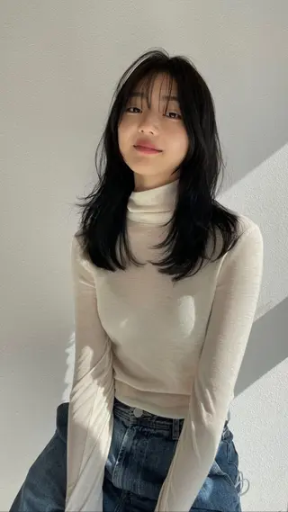 ロング LOAVE  表参道 レイヤー　kahoのヘアスタイル