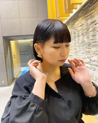 ショート デザインカラー/ボブ ブリーチカラー/ユリのヘアスタイル