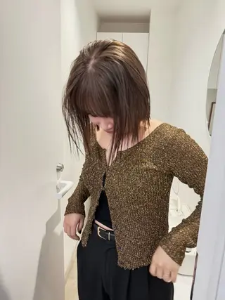 ミディアム カラー bob/ aoiのヘアスタイル