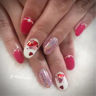 ネイル パラジェル有/ 長さだし/mahoのネイルデザイン