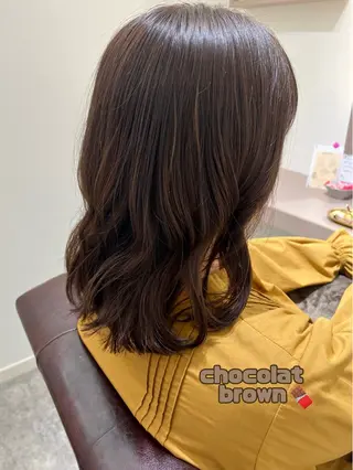 ミディアム カラー 堀越 エリのヘアスタイル