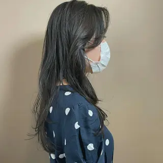 ロング 韓国レイヤー suzuのヘアスタイル