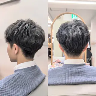 ショート パーマ メンズカット/パーマ 平日限定🦖ハラコのヘアスタイル