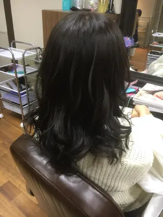 ショート ミディアム セミロング ロング カラー 東條 克義のヘアスタイル