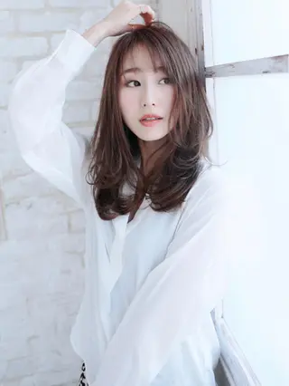 セミロング カラー &グループ代表取締役 KOHEIのヘアスタイル