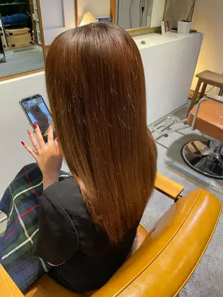 ロング 矢島 真樹のヘアスタイル