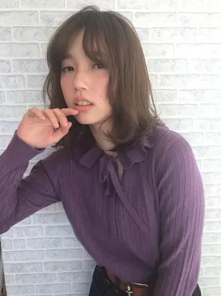ミディアム 店長 ✂️ムラカミ キラリのヘアスタイル