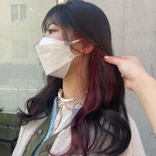 セミロング カラー 🪭risa 暖色/レイヤー🪭のヘアスタイル