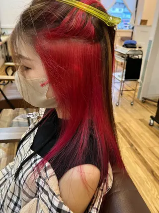 ロング カラー 🐰ハイトーンカラー 畠山 渡🐰のヘアスタイル