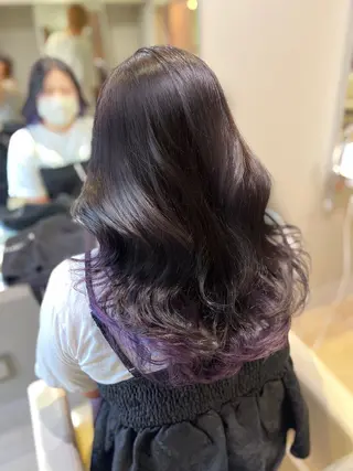 セミロング 海外風レイヤー🎀 新宿MOMOKA🍑のヘアスタイル