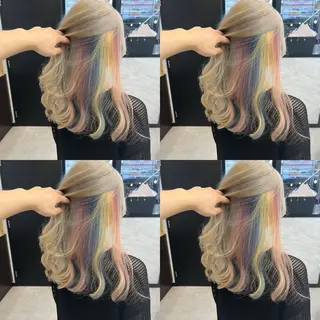 セミロング カラー ✨縮毛矯正✖︎顔周り レイヤー✨ナカムラのヘアスタイル