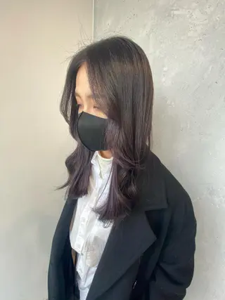 ロング カラー 【艶髪×韓国風】 毛流れ職人 RYOのヘアスタイル