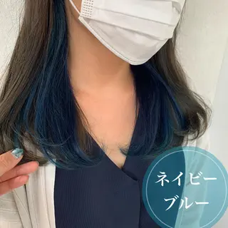 ミディアム カラー 🪐脱白髪染め 🪐松尾菜々美のヘアスタイル