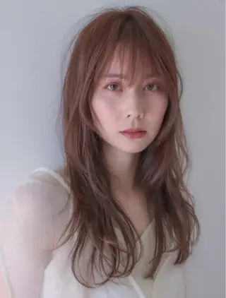 ロング カラー くびれヘア/髪質改善 はるのヘアスタイル
