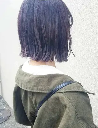 カラー 🙃 透明感カラー/ボブのヘアスタイル