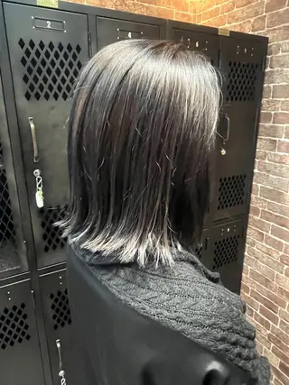 ミディアム カラー メンズ 久木原 ゆりのヘアスタイル