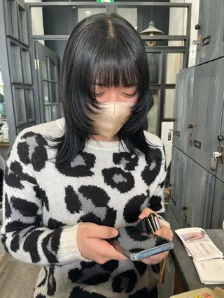 ミディアム カラー ヘアアレンジ メンズ 東 寛道のヘアスタイル