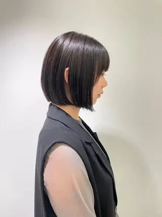 カラー 落合しほ/韓国ヘア/ 髪質改善/縮毛矯正のヘアスタイル