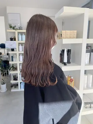 ロング カラー 長山 茉白のヘアスタイル