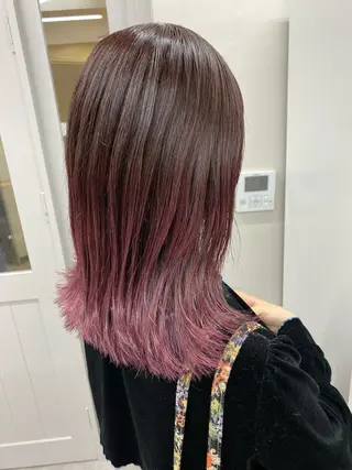 カラー レディースパーマ モデル募集RIKOのヘアスタイル