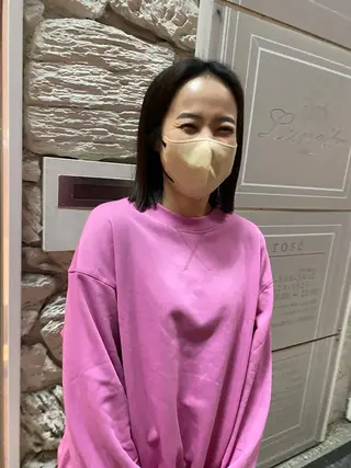 ミディアム 福島 立也のヘアスタイル