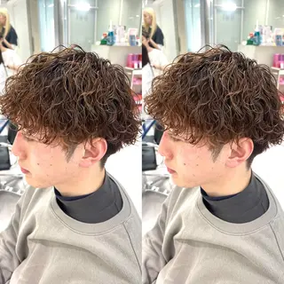 パーマ メンズ ツイスパ/シャドウ 矢吹俊大郎のヘアスタイル