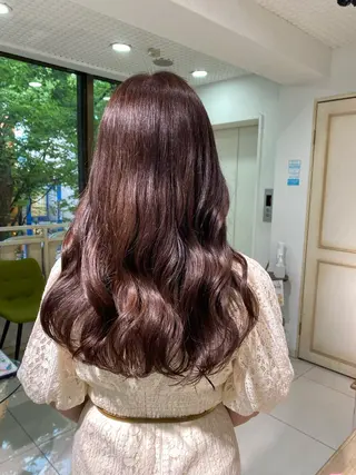 ロング カラー ヘアアレンジ 透明感カラー 古山 結季🌙🖤のヘアスタイル