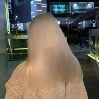 ロング カラー れい🫧 ハイトーン特化のヘアスタイル