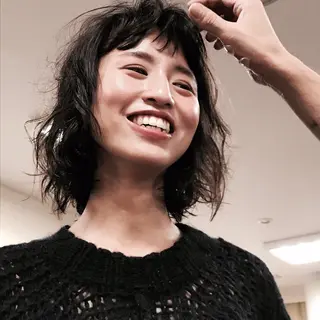 ミディアム 髪質改善ヘアエステ AND ONEのヘアスタイル