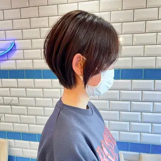 ショート ハッシュカット/ 水光艶カラー/RINのヘアスタイル