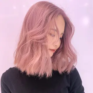 ミディアム カラー レイヤー/ブリーチ HIKARU ♡のヘアスタイル