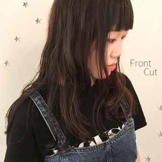 セミロング 市川 千夏のヘアスタイル