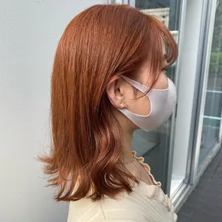 ミディアム カラー 🪭risa 暖色/レイヤー🪭のヘアスタイル
