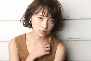 ショート SUZUNO🤎ボブ レイヤー🫧顔周りのヘアスタイル