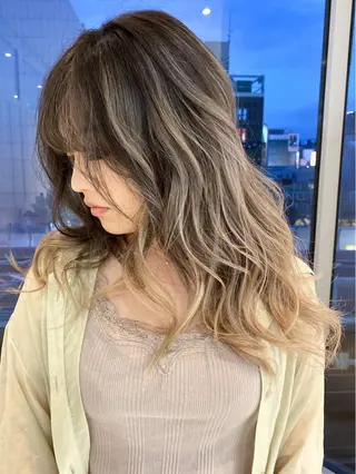 セミロング カラー welring hair salonのヘアスタイル