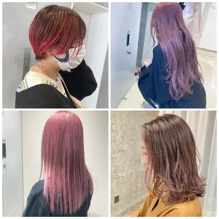 カラー ✳️ウルフ/メンズ/ スパイラルパーマ✳️のヘアスタイル
