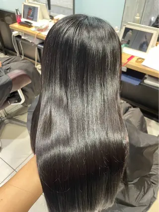 ロング 髪質改善 💠 韓国風うる艶/シオリのヘアスタイル